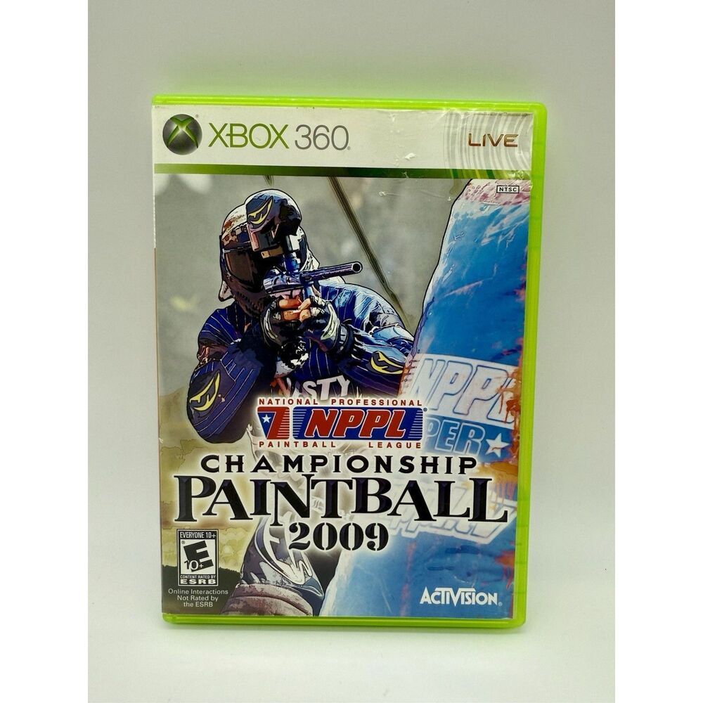 NPPL Championship Paintball 2009 (Microsoft Xbox 360, 2008) Game & Case‎ Tested
